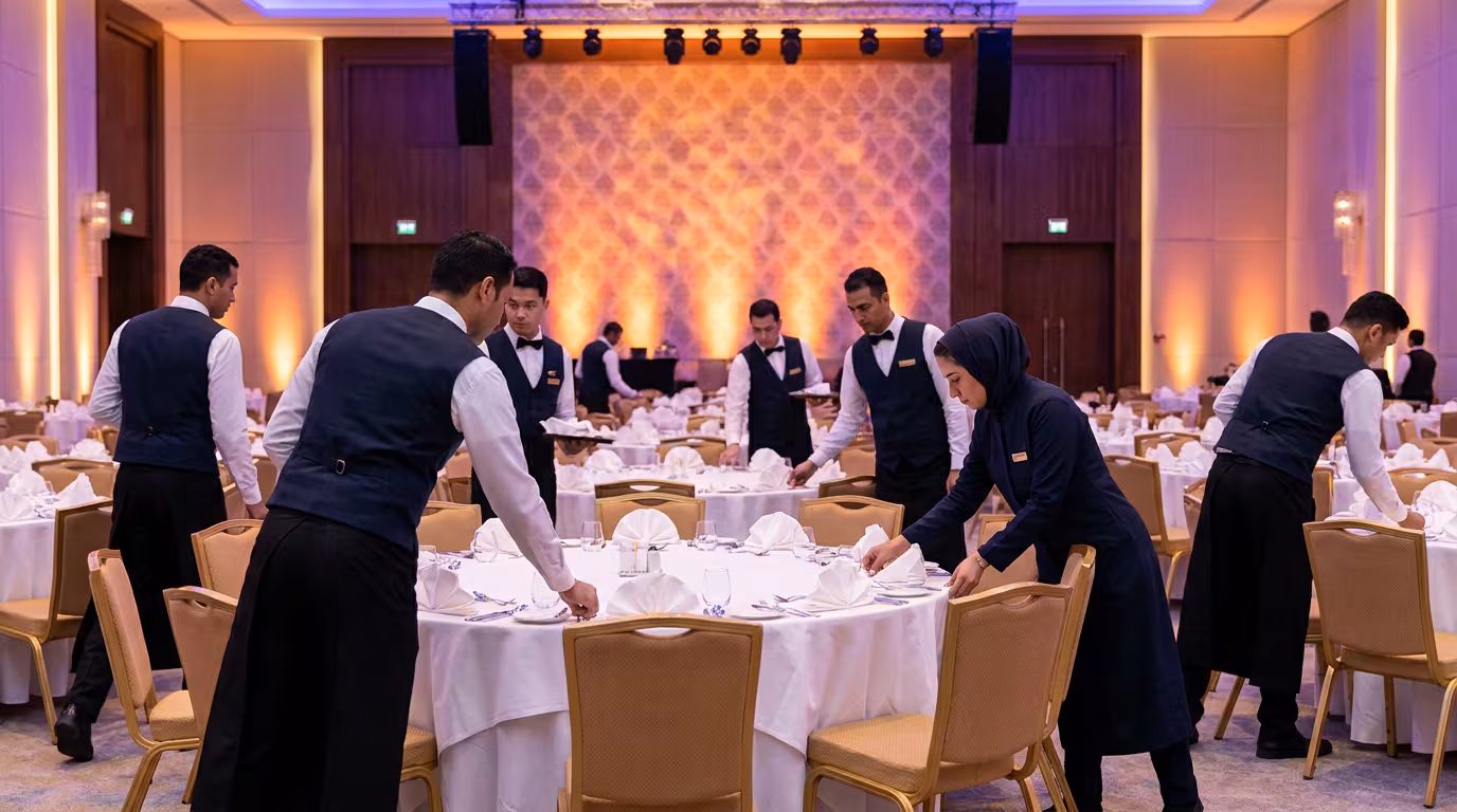 Event Staff Uniforms for Riyadh Season: Banquet and Catering Kit Planning