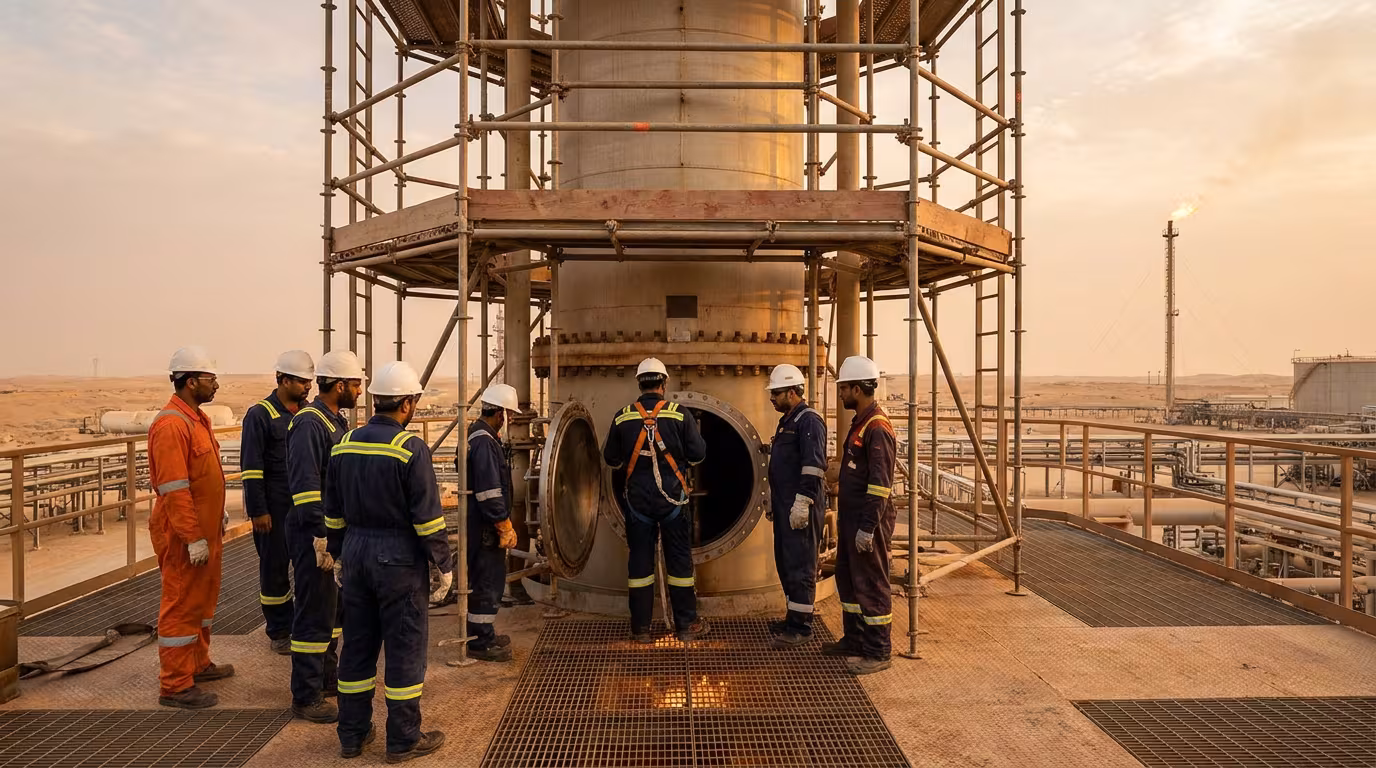 Turnaround Shutdown PPE in Saudi Arabia: Confined Space Workwear That Arrives on Time