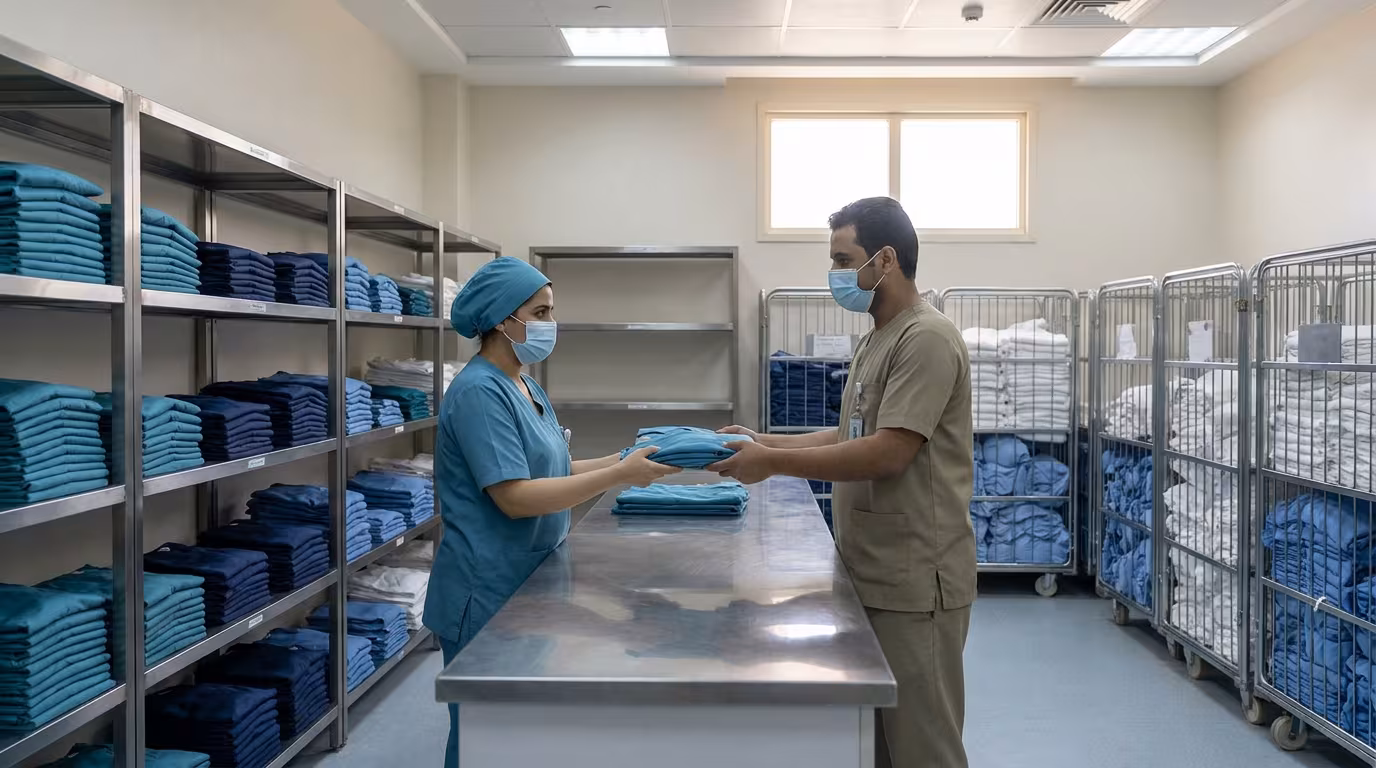 كم عدد أطقم السكرابز التي يحتاجها كل ممرض فعلياً؟