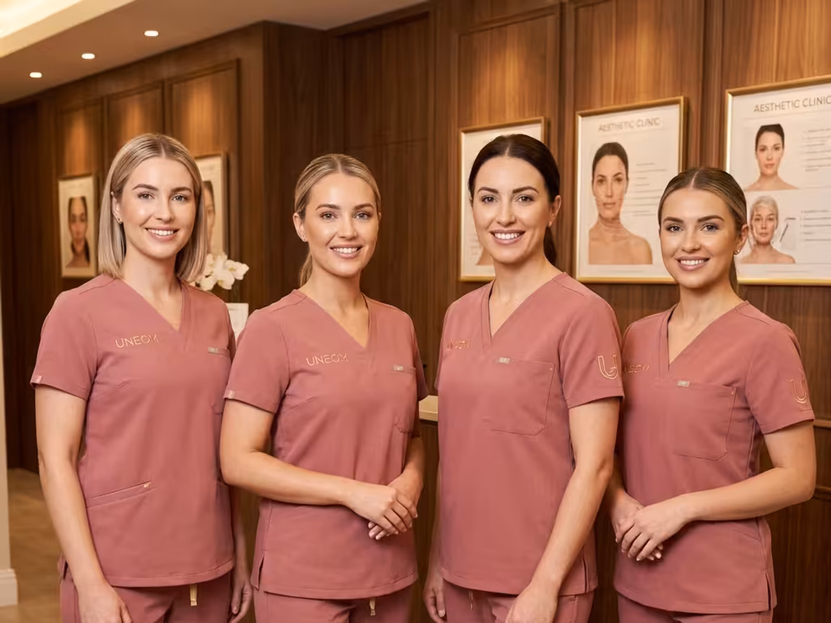 After — Reconstructing a Saudi Aesthetic Clinic's Uniform Identity