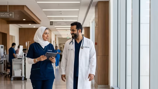 UNEOM Healthcare uniforms in Saudi Arabia