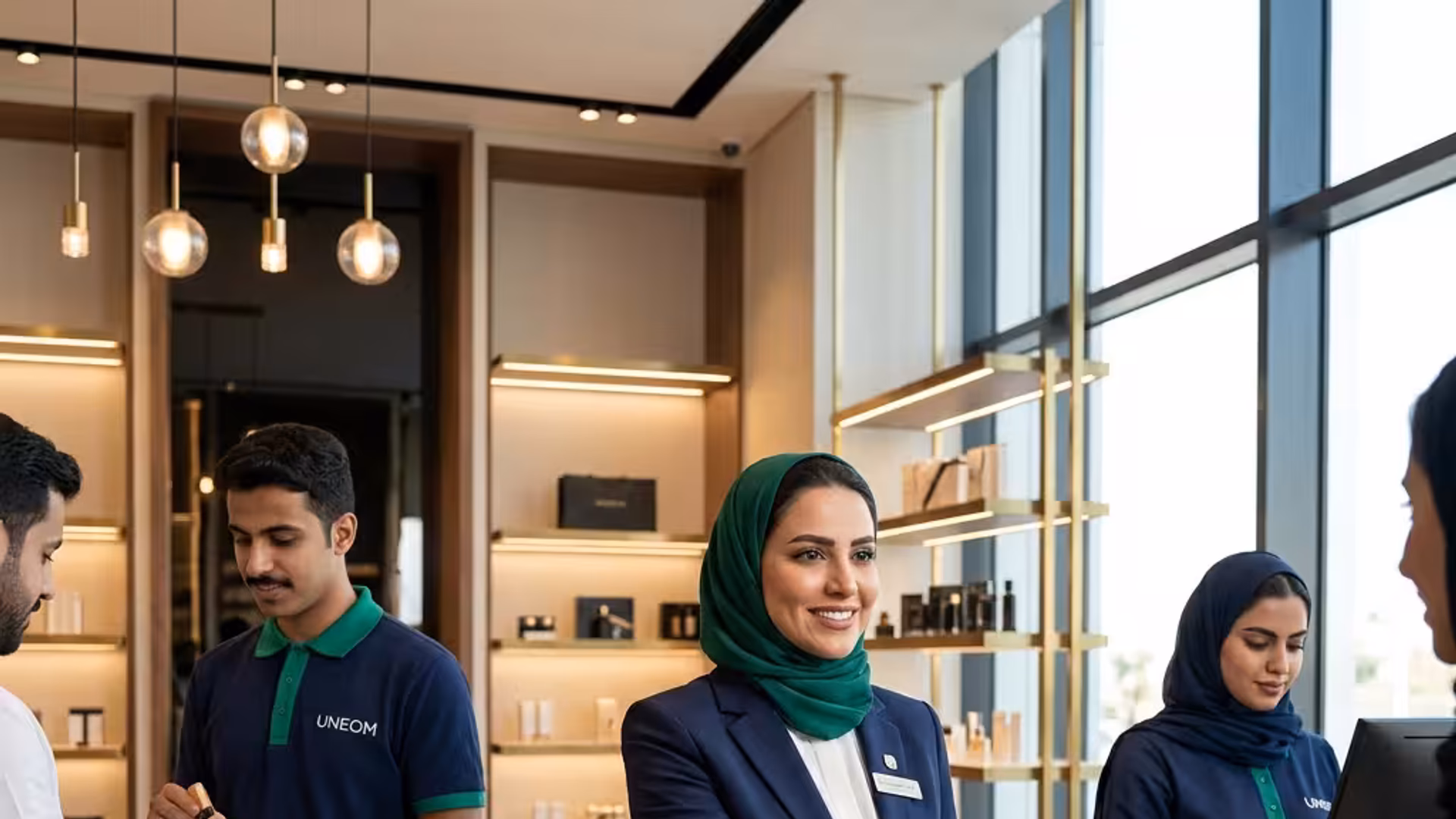 UNEOM Retail uniforms in Saudi Arabia