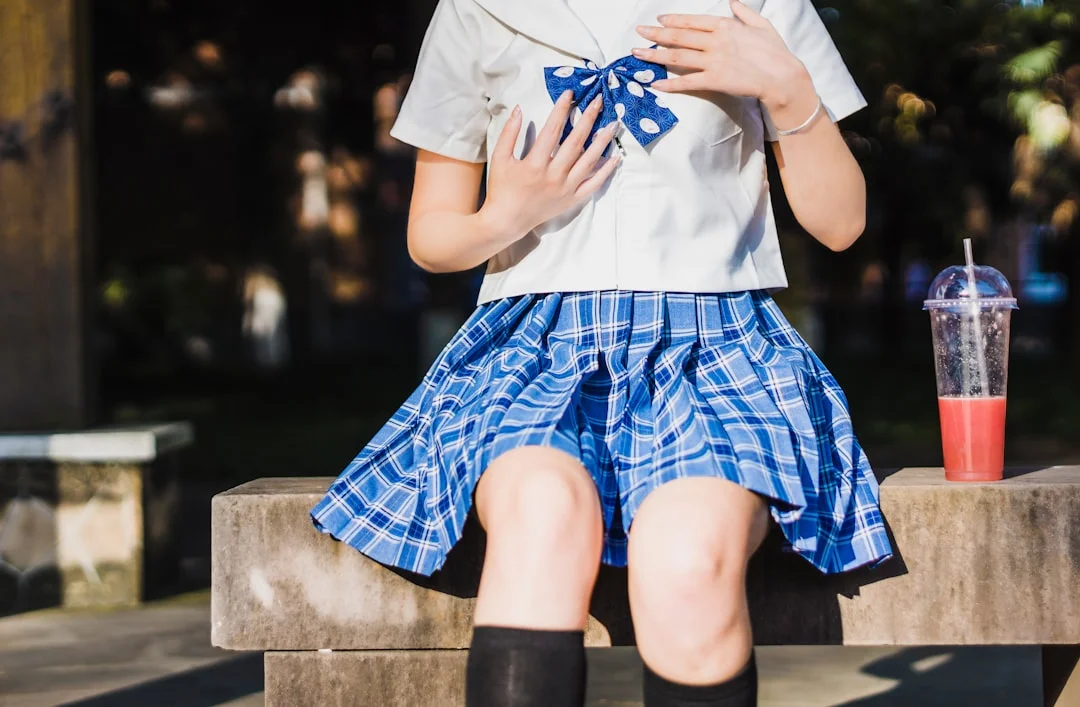 Student athletic uniform in action